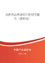 調色用品項目可行性研究報告（最新版）