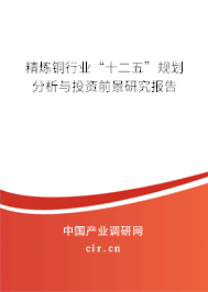 精煉銅行業“十二五”規劃分析與投資前景研究報告