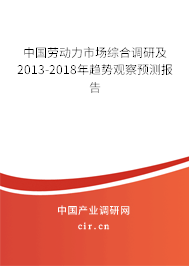 中國勞動力市場綜合調研及2013-2018年趨勢觀察預測報告