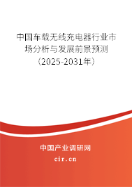 中國車載無線充電器行業市場分析與發展前景預測（2025-2031年）