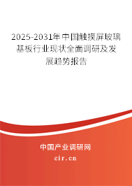 2025-2031年中國(guó)觸摸屏玻璃基板行業(yè)現(xiàn)狀全面調(diào)研及發(fā)展趨勢(shì)報(bào)告