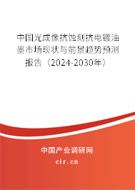 中國光成像抗蝕刻抗電鍍油墨市場現狀與前景趨勢預測報告（2024-2030年）