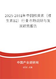 2025-2031年中國核黃素（維生素B2）行業市場調研與發展趨勢報告
