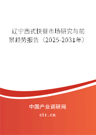 遼寧西式快餐市場研究與前景趨勢報(bào)告（2025-2031年）