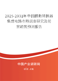 2025-2031年中國模數轉換器集成電路市場調查研究及前景趨勢預測報告