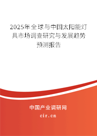 2025年全球與中國太陽能燈具市場調查研究與發展趨勢預測報告