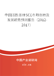 中國(guó)活性墨綠SCE市場(chǎng)剖析及發(fā)展趨勢(shì)預(yù)測(cè)報(bào)告（2012-2017）