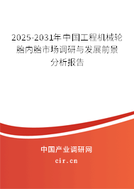 2025-2031年中國工程機械輪胎內胎市場調研與發展前景分析報告