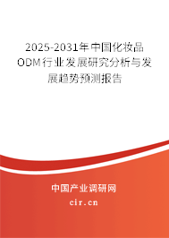 2025-2031年中國化妝品ODM行業發展研究分析與發展趨勢預測報告