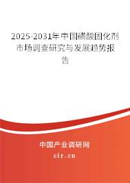 2025-2031年中國磺酸固化劑市場調(diào)查研究與發(fā)展趨勢報告