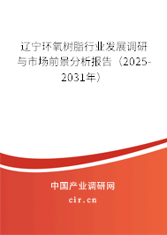 遼寧環氧樹脂行業發展調研與市場前景分析報告（2025-2031年）