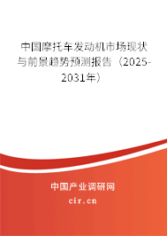 中國摩托車發動機市場現狀與前景趨勢預測報告（2025-2031年）