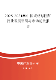 2025-2031年中國燒結球團礦行業發展調研與市場前景報告