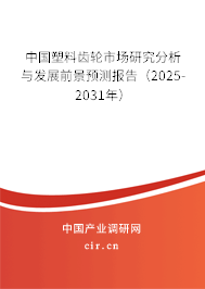 中國塑料齒輪市場研究分析與發(fā)展前景預(yù)測報告（2025-2031年）