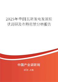 2025年中國瓦斯發電發展現狀調研及市場前景分析報告