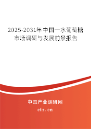 2024-2030年中國一水葡萄糖市場調研與發展前景報告
