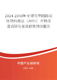 2024-2030年全球與中國自動化物料搬運（AMH）市場深度調研與發展趨勢預測報告