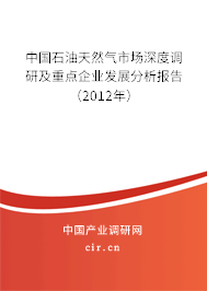 中國石油天然氣市場深度調研及重點企業發展分析報告（2012年）