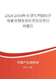 2024-2030年全球與中國電子級氟化鋰發展現狀及前景分析報告