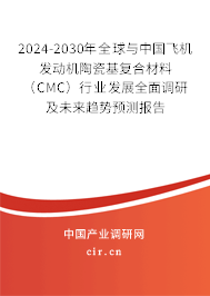 2024-2030年全球與中國飛機發動機陶瓷基復合材料（CMC）行業發展全面調研及未來趨勢預測報告