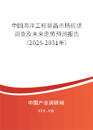 中國海洋工程裝備市場現(xiàn)狀調(diào)查及未來走勢(shì)預(yù)測報(bào)告（2025-2031年）
