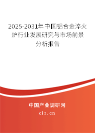 2025-2031年中國鋁合金淬火爐行業發展研究與市場前景分析報告