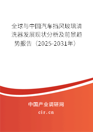 全球與中國汽車擋風(fēng)玻璃清洗器發(fā)展現(xiàn)狀分析及前景趨勢報告（2025-2031年）
