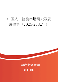 中國人工智能市場研究及發展趨勢（2025-2031年）
