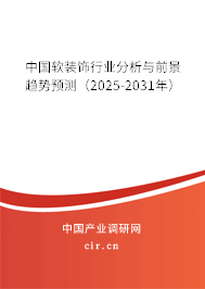 中國軟裝飾行業分析與前景趨勢預測（2024-2030年）
