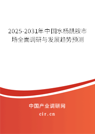 2025-2031年中國水楊酰胺市場全面調研與發展趨勢預測