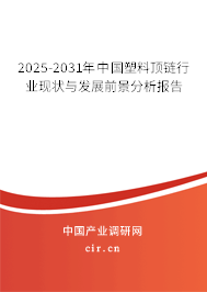 2025-2031年中國塑料頂鏈行業現狀與發展前景分析報告