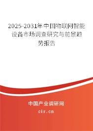 2025-2031年中國物聯網智能設備市場調查研究與前景趨勢報告