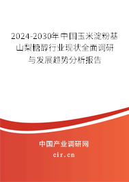 2024-2030年中國玉米淀粉基山梨糖醇行業現狀全面調研與發展趨勢分析報告