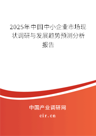 2025年中國中小企業市場現狀調研與發展趨勢預測分析報告