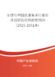 全球與中國變速車床行業現狀調研及前景趨勢預測（2025-2031年）