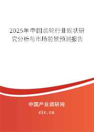 2025年中國齒輪行業現狀研究分析與市場前景預測報告