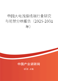 中國大電流接線端行業研究與前景分析報告（2025-2031年）