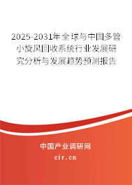 2025-2031年全球與中國多管小旋風回收系統行業發展研究分析與發展趨勢預測報告