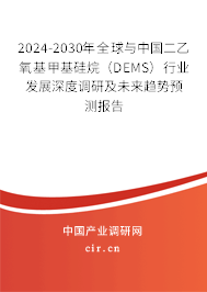 2024-2030年全球與中國二乙氧基甲基硅烷（DEMS）行業發展深度調研及未來趨勢預測報告