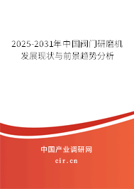 2025-2031年中國閥門研磨機發展現狀與前景趨勢分析