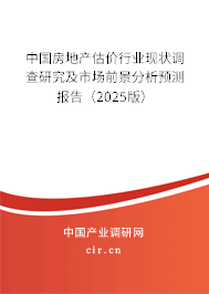 中國房地產(chǎn)估價(jià)行業(yè)現(xiàn)狀調(diào)查研究及市場(chǎng)前景分析預(yù)測(cè)報(bào)告（2025版）