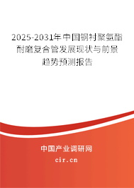 2025-2031年中國鋼襯聚氨酯耐磨復合管發展現狀與前景趨勢預測報告