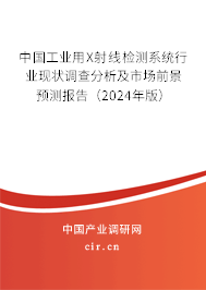 中國工業(yè)用X射線檢測系統(tǒng)行業(yè)現(xiàn)狀調(diào)查分析及市場前景預(yù)測報(bào)告（2024年版）