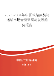 2025-2031年中國鐵路集裝箱運輸市場全面調研與發展趨勢報告