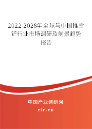 2022-2028年全球與中國推雪鏟行業市場調研及前景趨勢報告