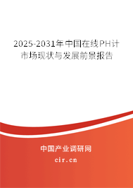 2025-2031年中國在線PH計市場現狀與發展前景報告