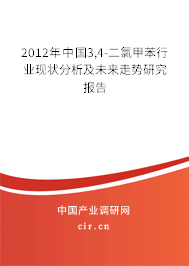 2012年中國(guó)3,4-二氯甲苯行業(yè)現(xiàn)狀分析及未來(lái)走勢(shì)研究報(bào)告