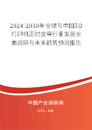 2024-2030年全球與中國3D打印機正時皮帶行業(yè)發(fā)展全面調(diào)研與未來趨勢預測報告
