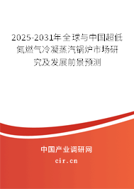 2025-2031年全球與中國超低氮燃氣冷凝蒸汽鍋爐市場研究及發展前景預測