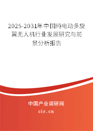 2025-2031年中國純電動多旋翼無人機行業發展研究與前景分析報告